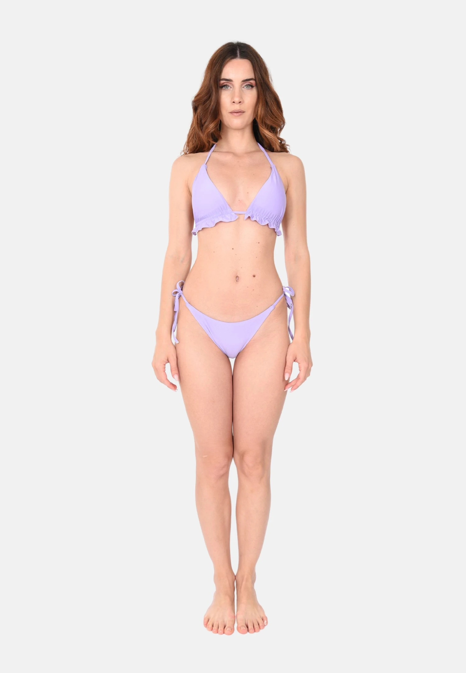 Set Con Laccetti - Bikini - Lilla 1 Set Con Laccetti - Bikini - Lilla