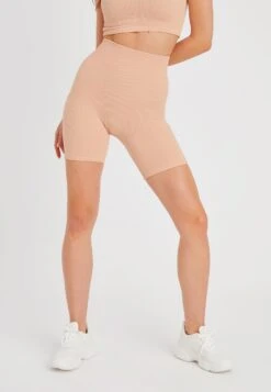 Damen Seamless- Shorts - Beige