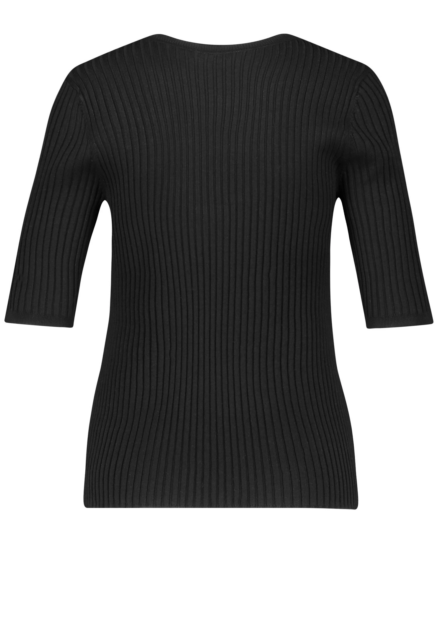 Gerry Weber 1/2 Arm Halbarm Mit Struktur - T-Shirt Basic - Schwarz 6 Gerry Weber 1/2 Arm Halbarm Mit Struktur - T-Shirt Basic - Schwarz - immagine 6