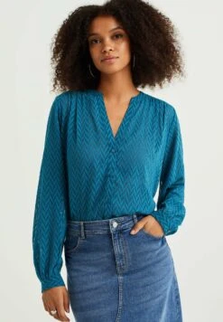 WE FASHION Met Structuur - Camicetta - Blue