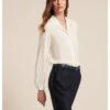 LUISA SPAGNOLI BondCamiciaOff White Donna Camicie E Bluse LUQ21E02A-A11