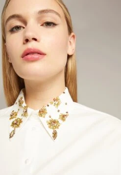 ELENA MIRO Con Collo Ricamato - Camicia - Bianco -Vendite ESPRIT d4123c7d5a4e4a768933e48b2a39501b