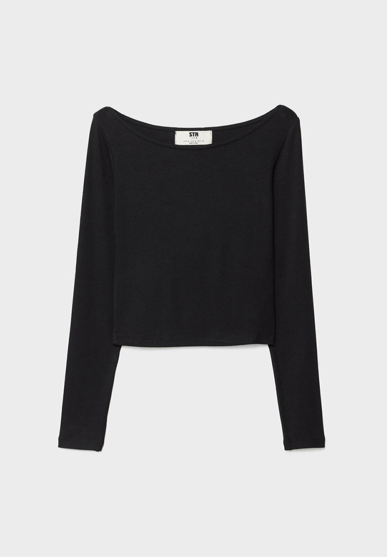 Stradivarius Boat NeckMaglietta A Manica LungaBlack Donna T-shirt E Top STH21D1Q5-Q11 8 Stradivarius Boat NeckMaglietta A Manica LungaBlack Donna T-shirt E Top STH21D1Q5-Q11 - immagine 8