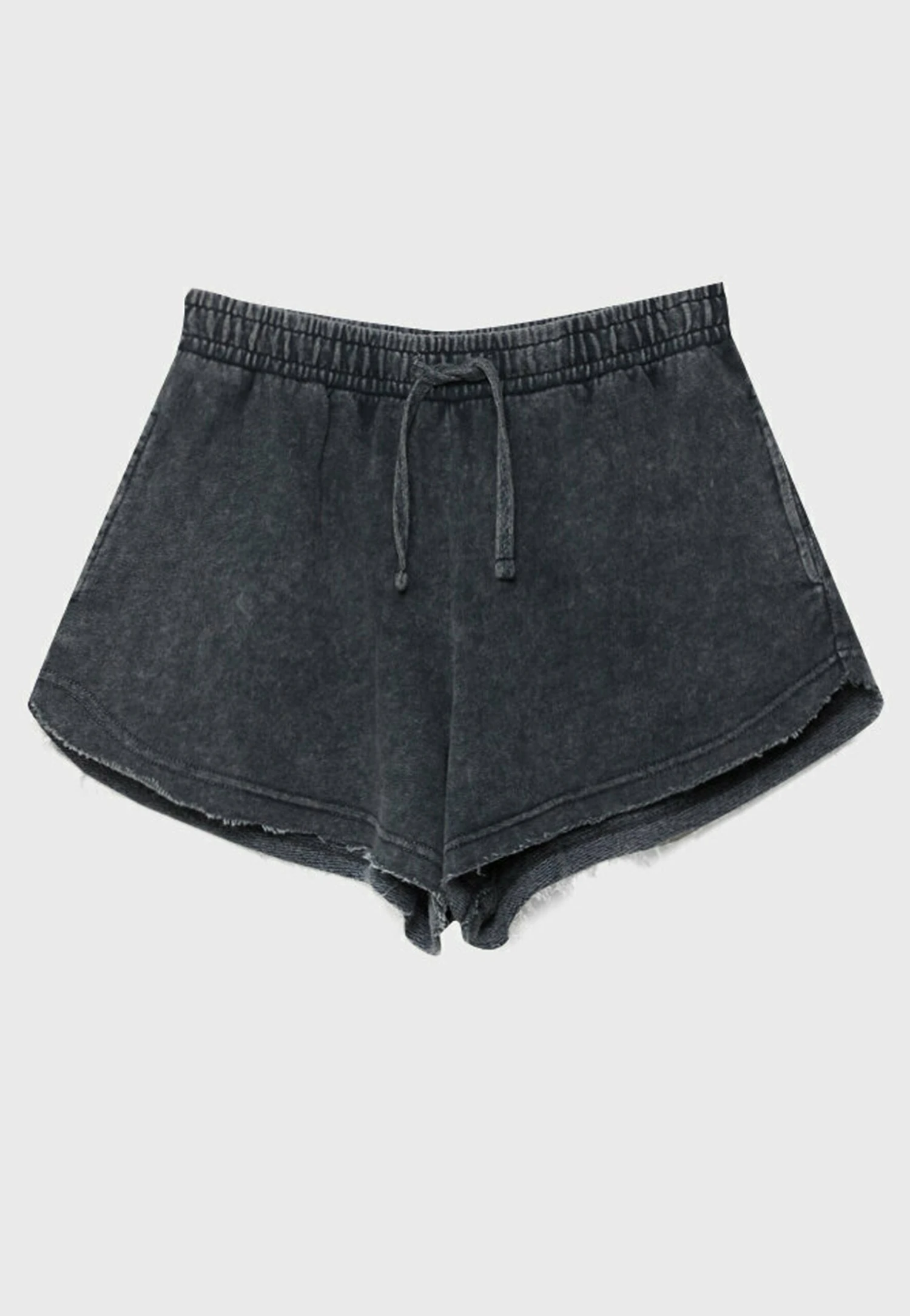 Stradivarius Plush With Turn Up Hems - Shorts - Dark Grey 8 Stradivarius Plush With Turn Up Hems - Shorts - Dark Grey - immagine 8