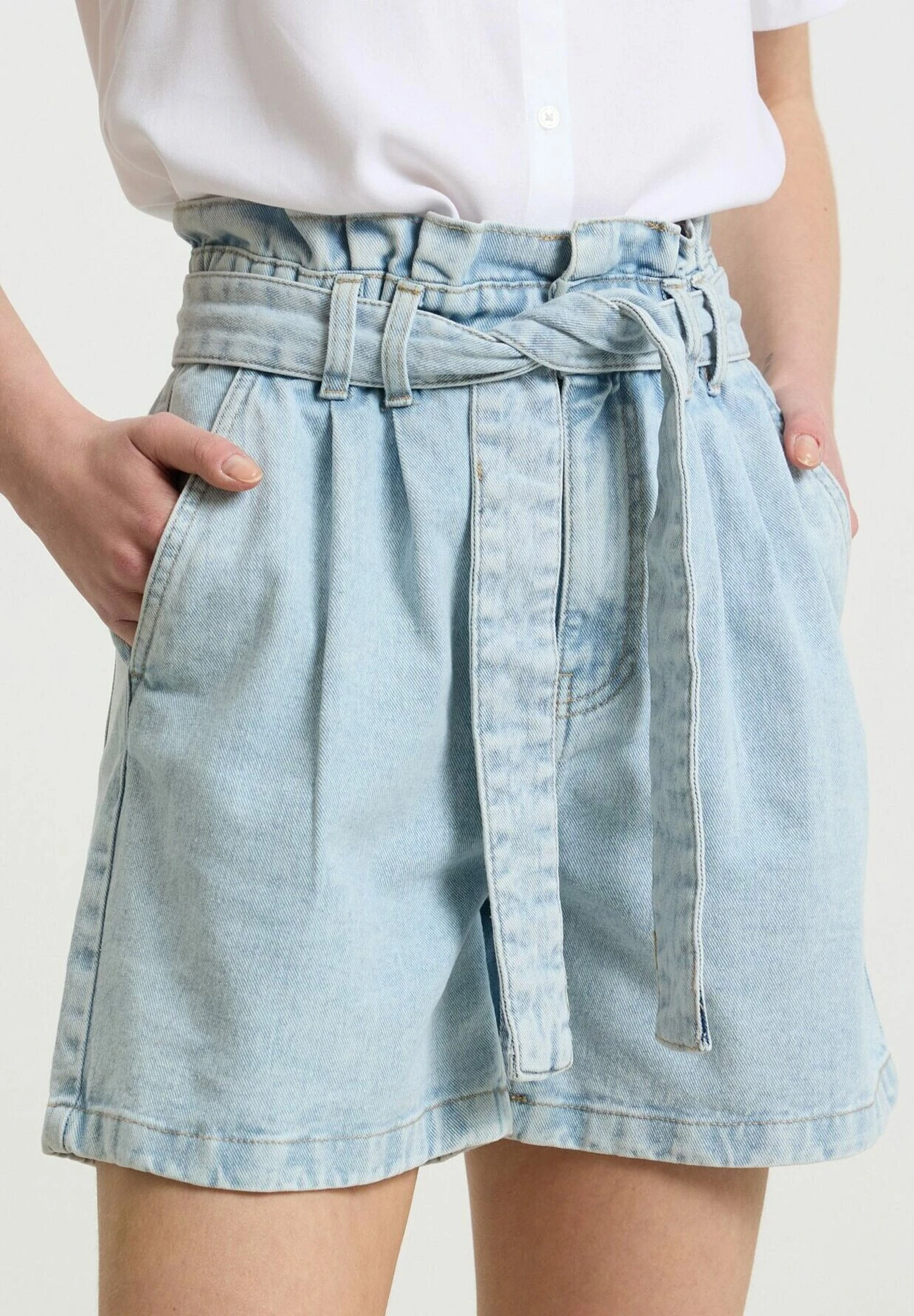 Con Fusciacca - Shorts Di Jeans - Blu 1 Con Fusciacca - Shorts Di Jeans - Blu