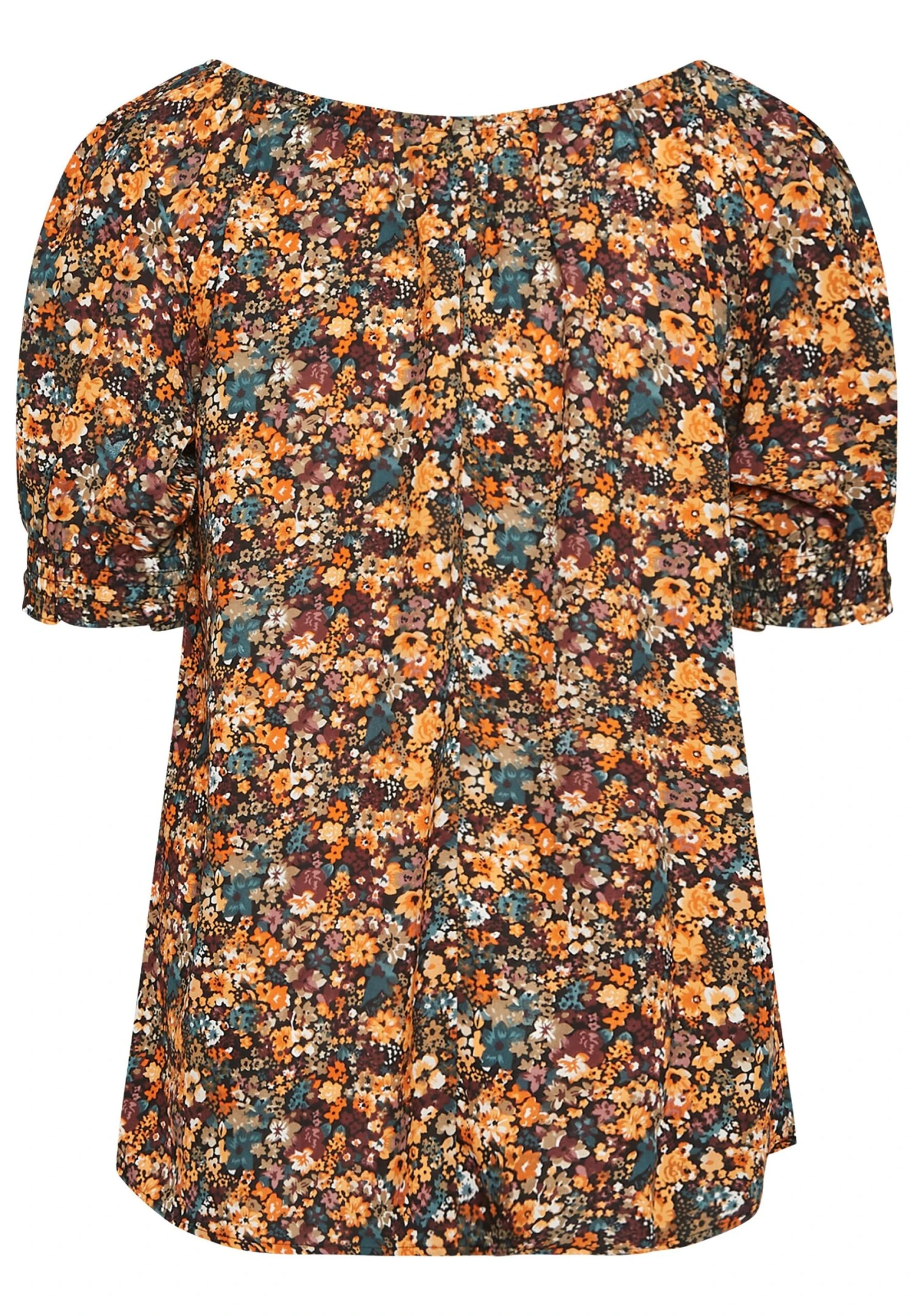 Floral Print Puff Sleeve Gypsy CamicettaBurnt Orange Donna Camicie E Bluse YOD21D0VZ-H11 6 Floral Print Puff Sleeve Gypsy CamicettaBurnt Orange Donna Camicie E Bluse YOD21D0VZ-H11 - immagine 6