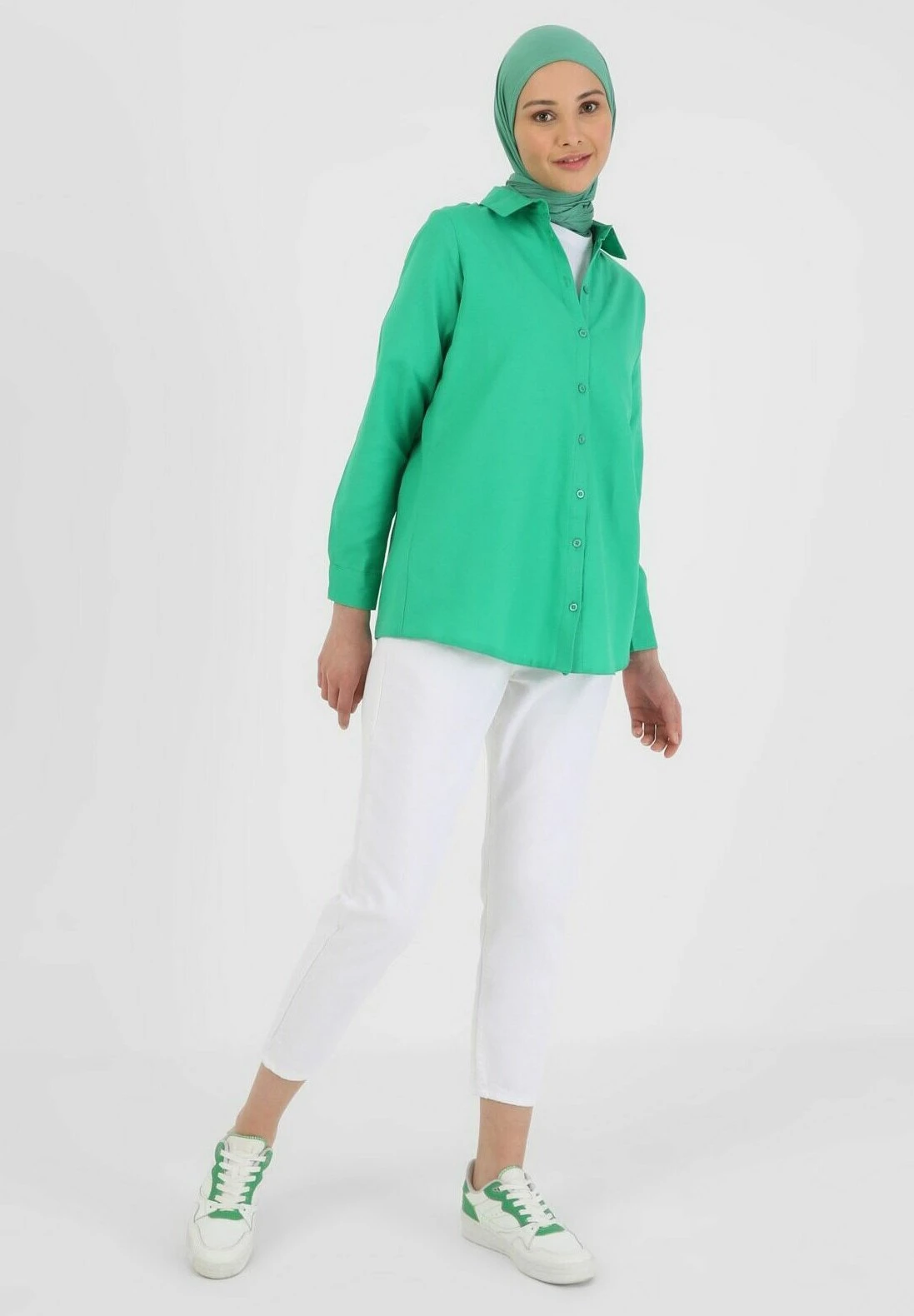Refka BasicCamiciaDark Green Donna Camicie E Bluse MHR21E0OE-M11 2 Refka BasicCamiciaDark Green Donna Camicie E Bluse MHR21E0OE-M11 - immagine 2
