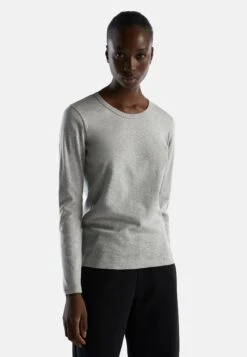 Long Sleeve Pure Maglietta A Manica LungaGrey Donna T-shirt E Top 4BE21D0DJ-C11