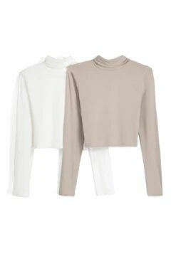 BERSHKA High Collar Pack Of 2 Maglietta A Manica LungaBeige Donna T-shirt E Top BEJ21D1RD-B11 -Vendite ESPRIT e9fd26363d004b7dae99c47d36448e74