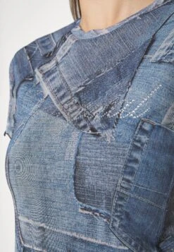 Desigual StrassT-Shirt Con StampaDenim Raw Donna T-shirt E Top DE121D10I-K11 -Vendite ESPRIT f23de7ec507942d0a45c831d5724610c