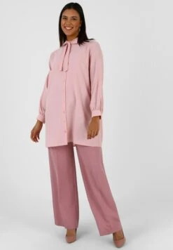 Plus Size AliaCamiciaLight Pink Donna Camicie E Bluse MHR21E0P5-J11