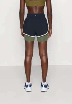 Under Armour Leg Day FlexPantaloncini SportiviBlack/Marine Od Green/White Clay Donna Shorts UN241E0PV-Q11