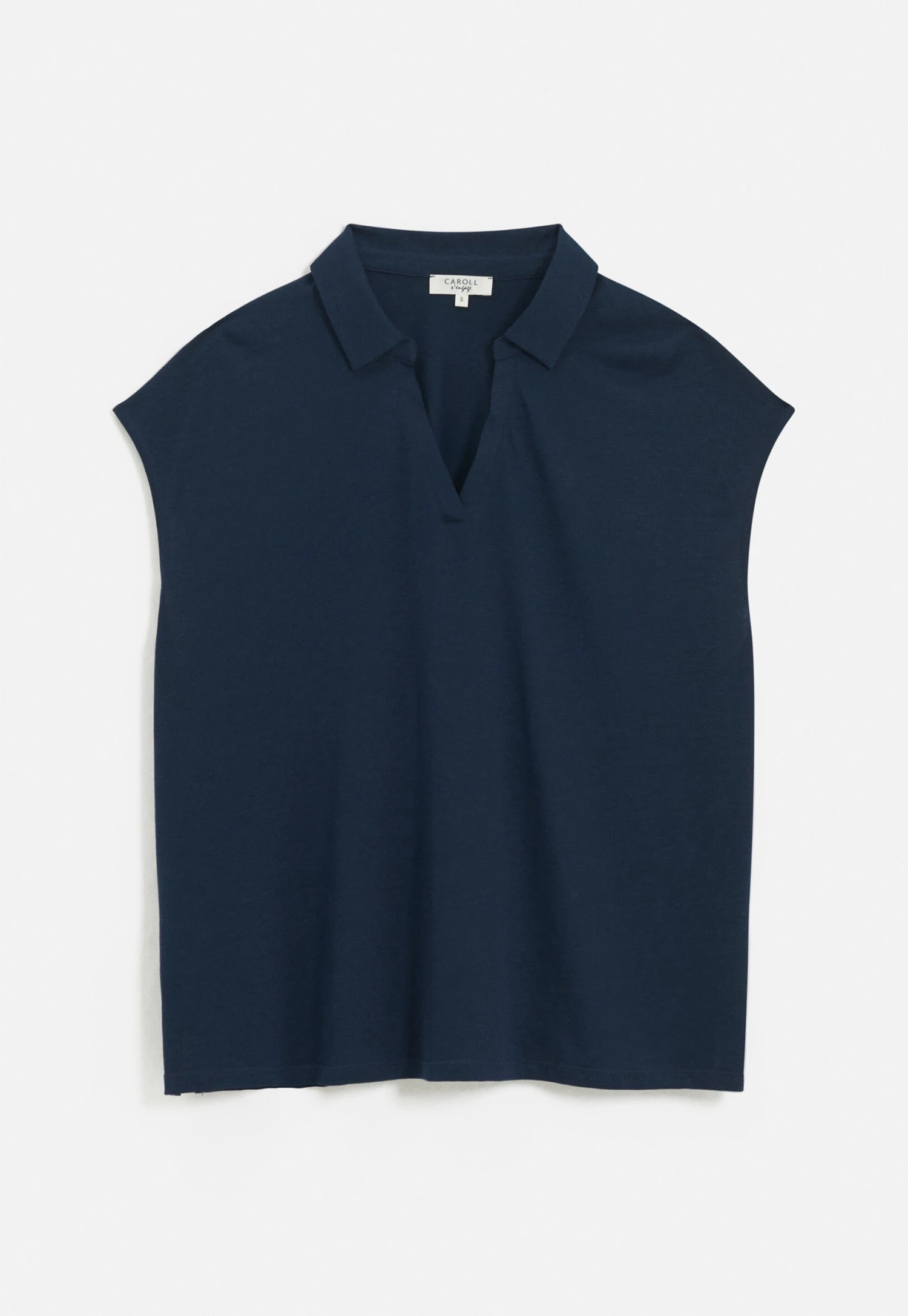 Caroll French Brand Fashion Elegant Modern - Camicetta - Navy Blue 4 Caroll French Brand Fashion Elegant Modern - Camicetta - Navy Blue - immagine 4