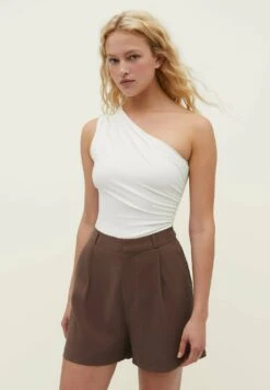 Stradivarius Smart With Darts - Shorts - Brown -Vendite ESPRIT fb10761bea3f4d59bc48018b3cb8557a